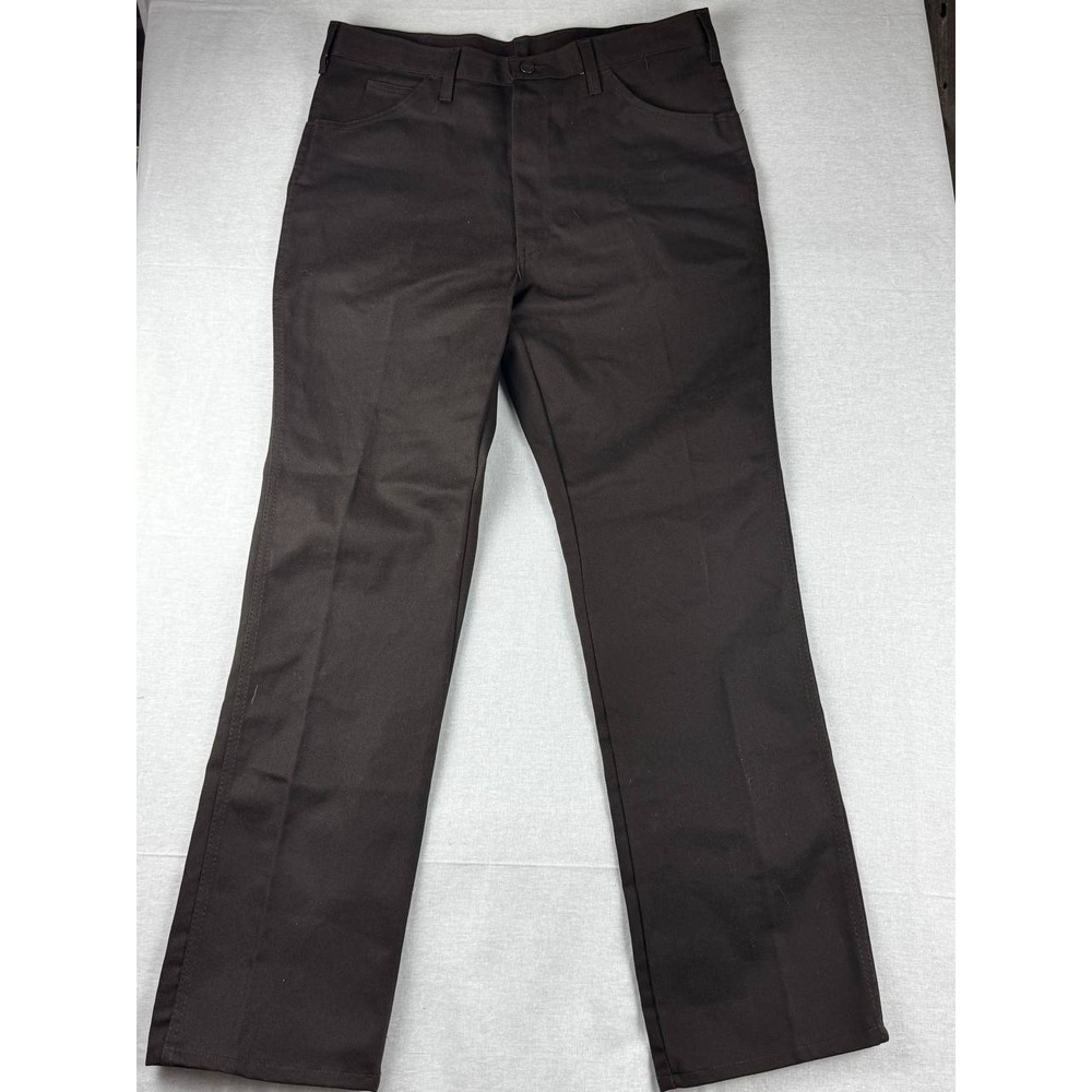 Dickies Mens 38x31‎ Straight Leg Work Pants Brown Twill 5-Pocket W516211 4798CB